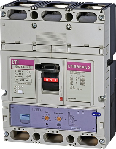 Автоматический выключатель EB2 800/3LE 800A 3p (50kA) | код 004672180 | ETI