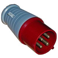 Вилка силовая переносная 024 RUICHI 3Р+Е, 380 В, 32 А, IP44 | код 64223 | Ruichi