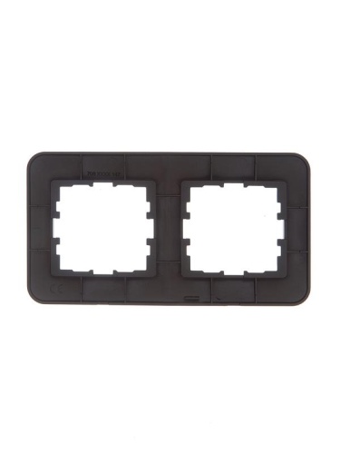 Рамка 2-м ASTI горизонт. черн. бархат LEZARD 7081-4200-147 фото 2