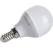 Лампа светодиодная LL-E-G45-7W-230-2,7K-E14 (шар, 7Вт, тепл., Е14) Eurolux, , Шт | код 76/2/5 | EUROLUX