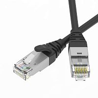 Патч-корд экранированный Ultra SLIM CAT6A S/FTP 4х2, 30 AWG, LSZH, чёрный, 1м | код RN6ASF4510BK-30 | DKC