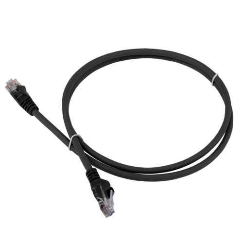 Патч-корд LANMASTER LSZH UTP кат.6, 2.0 м, черный | код LAN-PC45/U6-2.0-BK | LANMASTER