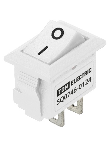 KCD11-101 250В AC/DC, 1P, 3А, (2с), ON-OFF, белый, Micro TDM | код SQ0746-0124 | TDM
