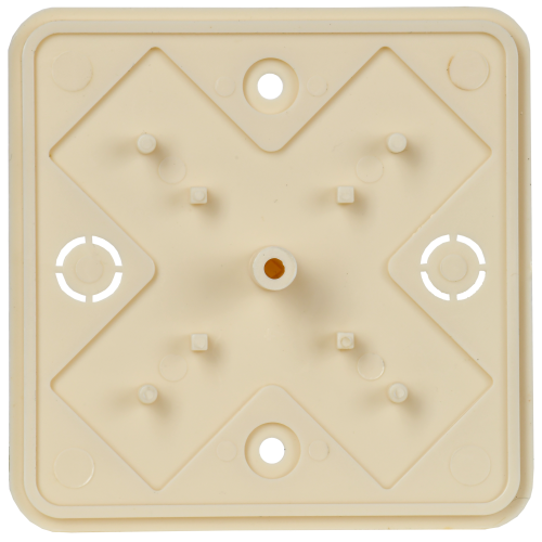 Коробка распаячная КМ для открытой проводки 75х75х20мм слоновая кость | код UKO10-075-075-020-K32-E | IEK фото 3