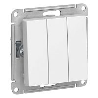 Выключатель 3-клавишный ATLASDESIGN, скрытый монтаж, белый | код. ATN000131 | Schneider Electric