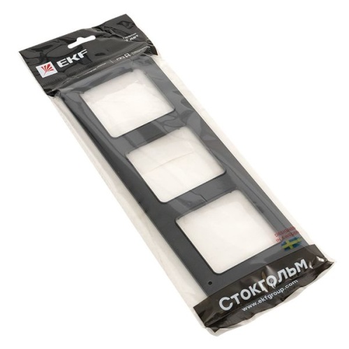 Стокгольм Рамка 3-местная черная PROxima | код EAM-G-302-30 | EKF фото 4 Стокгольм Рамка 3-местная черная PROxima | код EAM-G-302-30 | EKF фото 4