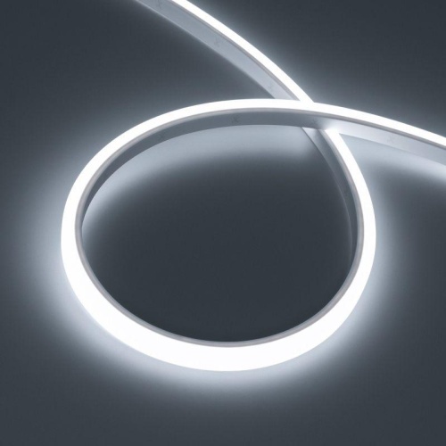 Лента светодиодная герметичная WAVE-TOP-PU-A144-10x10mm 24V White5700 (5 W/m, IP68, 3m, wire x1) (ARL, вывод боковой, 3 года) | код 52595 | Arlight