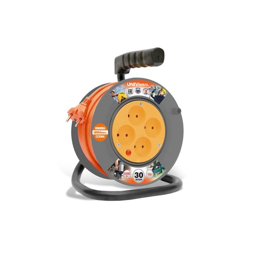 Удлинитель силовой У10-014 с термовыключателем ПВС 2-1 30м | код 9634592 | Universal