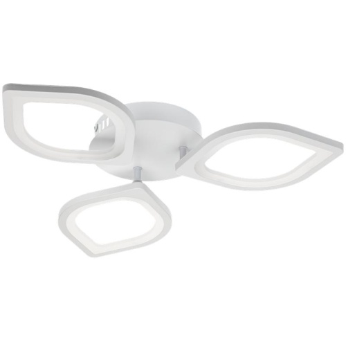 Люстра светодиодная TERAMO 52Вт 480х480х75мм 17кв.м потолочная ДУ 3 режима диммир. бел. Ritter 52359 8 фото 2