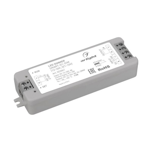 Диммер SMART-D1-DIM (12-36V, 0/1-10V) (ARL, IP20 Пластик, 5 лет) | код 23061 | Arlight Диммер SMART-D1-DIM (12-36V, 0/1-10V) (ARL, IP20 Пластик, 5 лет) | код 23061 | Arlight