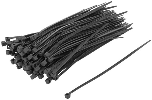 Хомуты нейлоновые, черные для проводов 100шт., 120х2,5мм | код 60389 | FIT фото 2 Хомуты нейлоновые, черные для проводов 100шт., 120х2,5мм | код 60389 | FIT фото 2