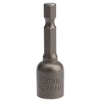 Ключ-насадка 10х48 мм, 1/4 магнитная (упак. 20 шт.) REXANT | код 92-0402| REXANT