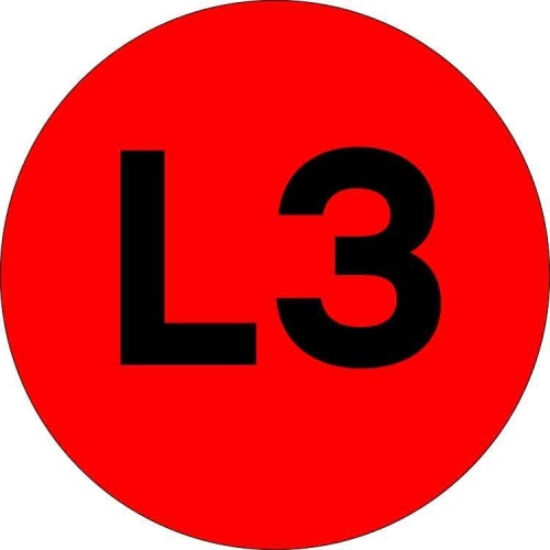 Наклейка "L3" d=20мм PROxima | код an-2-15-2 | EKF