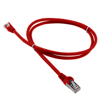 Патч-корд LANMASTER LSZH FTP кат.5e, 5.0 м, красный | код LAN-PC45/S5E-5.0-RD | LANMASTER