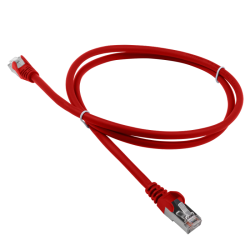 Патч-корд LANMASTER LSZH FTP кат.5e, 5.0 м, красный | код LAN-PC45/S5E-5.0-RD | LANMASTER