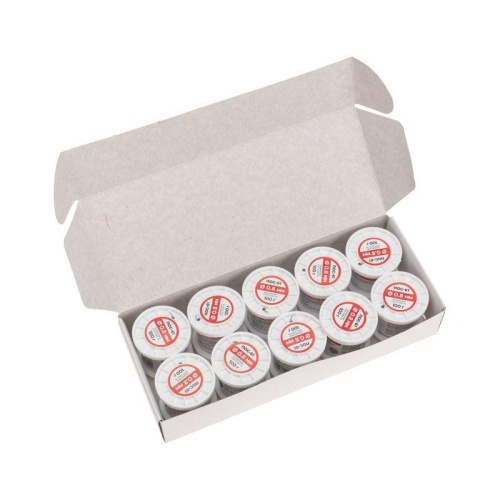 Припой с канифолью ПОС-61, 100г, 0,8мм, (олово 61%, свинец 39%), катушка | код 09-3170 | REXANT фото 5