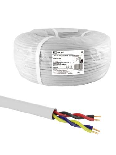 Кабель КПСнг(А)-FRLSLTx 2х2х0.2 мм (бухта 200м) ТРТС | код SQ0114-0208 | РЭМЗ ТМ
