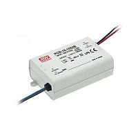 Источник питания AC-DC, 16,8Вт, стабилизатор тока, вход 90…135В AC, выход 700мА/16-24В, ККМ, изоляция 3750В AC, в кожухе84х57х29.5мм, -30…+60С, возможность подключения диммера на входе | код PCD-16-700A | MeanWell