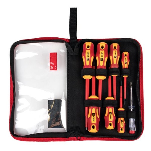 Набор диэлектрических отверток НИО-08 Master | код ndo-08 | EKF фото 2 Набор диэлектрических отверток НИО-08 Master | код ndo-08 | EKF фото 2