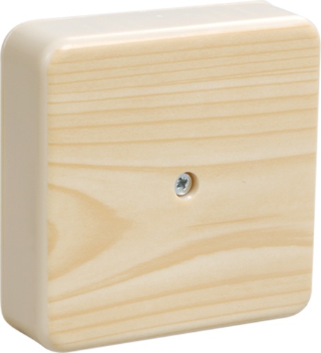 Коробка распаячная КМ для открытой проводки 75х75х28мм сосна | код UKO10-075-075-028-K34-E | IEK