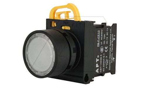 Кнопка плоская PB3E, белая, без фиксации, с подсветкой без LED, 1NO, 6A 230VAC/24VDC, 22mm, IP65 | код PB3E-FM1S10S00/W00 | АРТ