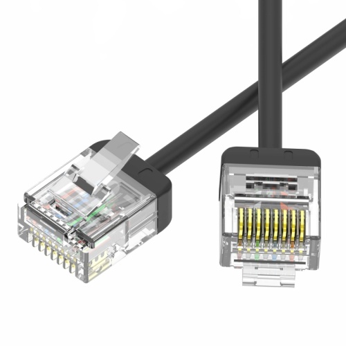 Патч-корд неэкранированный Ultra SLIM CAT6 U/UTP 4х2, 32 AWG, LSZH, чёрный, 1,7м | код RN6UU4517BK-32 | DKC