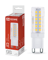 Лампа светодиодная LED-JCD 9Вт 230В G9 4000К 860Лм IN HOME | код 4690612036380 | IN HOME