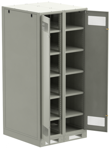 ITK LINEA B Шкаф (пустой) 2000х900мм дверь двуст. мет. сер. | код LB35-20H99-2M | ITK by IEK