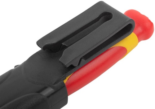 Нож изолированный 1000В нерж. сталь 190мм лезвие 68мм прорезин. ручка FIT 10607 фото 8