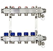 Коллекторная группа SSM-5R set 5 контуров 1' x 3/4' с термостатическими клапанами и кронштейнами | код 088U0975R | Ридан