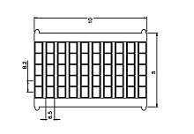 TMB8.2-50/1...50V Маркировка клемм серии TU/TP/TC, сеч. 6-35мм2, шир. 8.2мм2 с нумерац. 1…50 вертик., шт | код TMB8.2-50/1...50V | SUPU