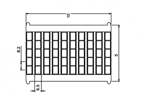 TMB8.2-50/1...50V Маркировка клемм серии TU/TP/TC, сеч. 6-35мм2, шир. 8.2мм2 с нумерац. 1…50 вертик., шт | код TMB8.2-50/1...50V | SUPU