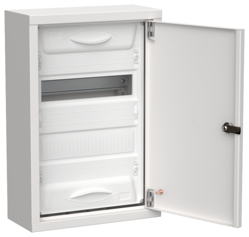 TITAN 5 Корпус мет. ЩРн-24 (1х24) 460х310х140 IP31 бел IEK | код TI5-50-N-024-31 | IEK