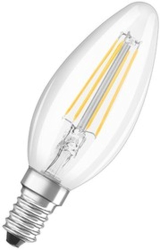 Лампа светодиодная LED 6Вт E14 CLB75 белый, Filament прозр.свеча | код 4058075217836 | LEDVANCE