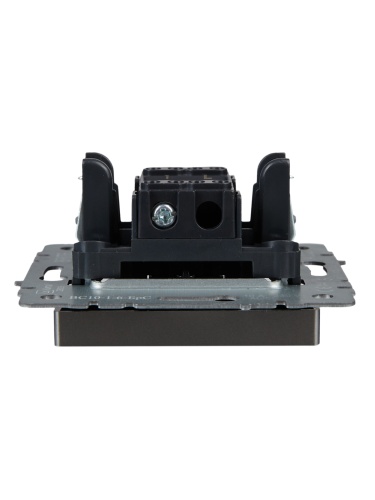 BRITE Выключатель 1-клавишный проходной 10А ВС10-1-6-БрС сталь | код BR-V12-0-10-K46 | IEK фото 2