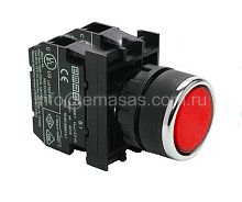 Кнопка с блоком подсветки красная B132DК | код B132DK | EMAS