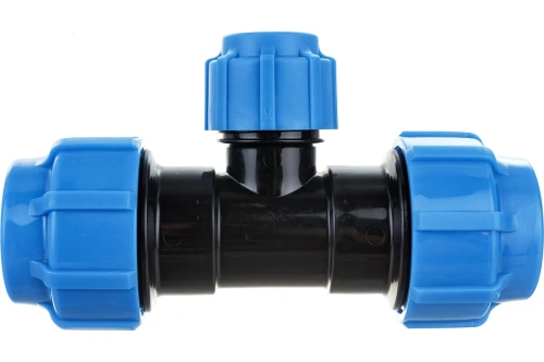 Тройник ПНД компрессионный 50 х 32 х 50 | код 51503250 | Политэк Тройник ПНД компрессионный 50 х 32 х 50 | код 51503250 | Политэк