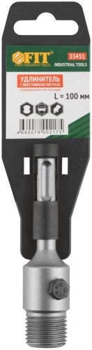 Удлинитель с хвостовиком SDS-PLUS для коронок по бетону, резьба М22, длина 100 мм | код 33451 | FIT фото 3
