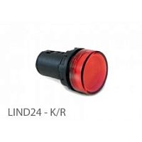 800 711, LIND24 - K/R, Лампы сигнальные светодиодные - 24 В AC/DC (Красный) | код 0.0.0.8.00711 | KLEMSAN