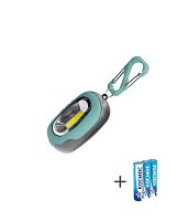Фонарь-брелок походный кемпинг 1Вт COB LED 3xAAA (R03) корпус ABS-пластик магнит на корпусе карабин | код KOC206B | КОСМОС