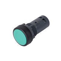 Кнопка SB7 моноблочная 22мм зеленая с возвратом, пластик, 1НО, IP65 | код SB7NA31 | Systeme Electric