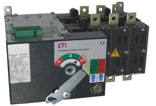 Переключатель нагрузки LA5 MO 1250A 4P CO 1-0-2 (с мотор.приводом) | код 004667335 | ETI