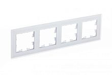 Рамка 4-м AtlasDesign Nature матов. стекло бел. | код. ATN330104 | Schneider Electric