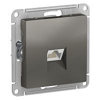Розетка компьютерная 1xRJ45 Cat.5 ATLASDESIGN, сталь | код. ATN000983 | Schneider Electric