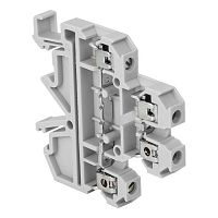Клемма винтовая двухуровневая JXB-4/35 серая | код plc-jxb-2-4/35gy | EKF