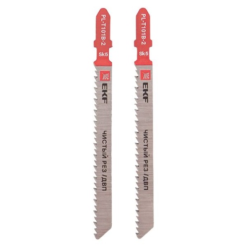 Пилка для электролобзика прямые T101B (чистовой рез по ДВП)(SK5) (уп.2шт) Expert | код pl-t101b-2 | EKF фото 4