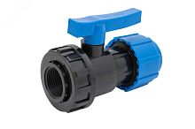 Кран шаровой компрессионный ВР разъемный d 32x3/4 | код 554223234 | Политэк