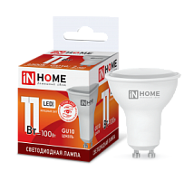 Лампа светодиодная LED-JCDRC-VC 11Вт 230В GU10 6500К 990Лм IN HOME | код 4690612024783 | IN HOME