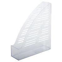 Лоток вертикальный для бумаг BRAUBERG Standard, 245х70х295 мм, прозрачный, 237223 | код 237223 | BRAUBERG