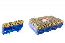 Шина N нулевая 6,5x9мм 80/2 (80 групп/крепеж по краям) до 80А | код 2009 | ONKA